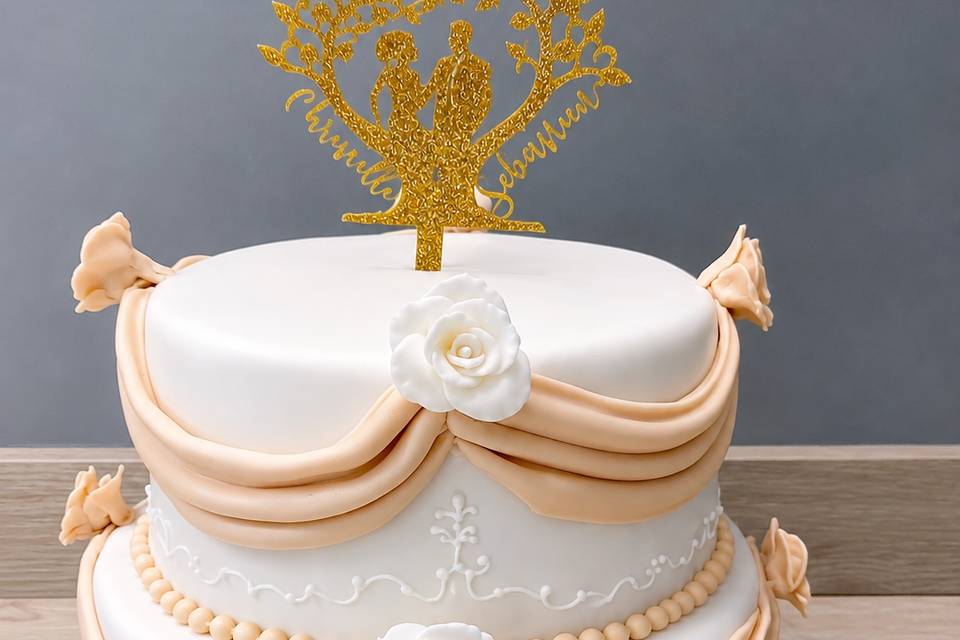 Blanc et beige