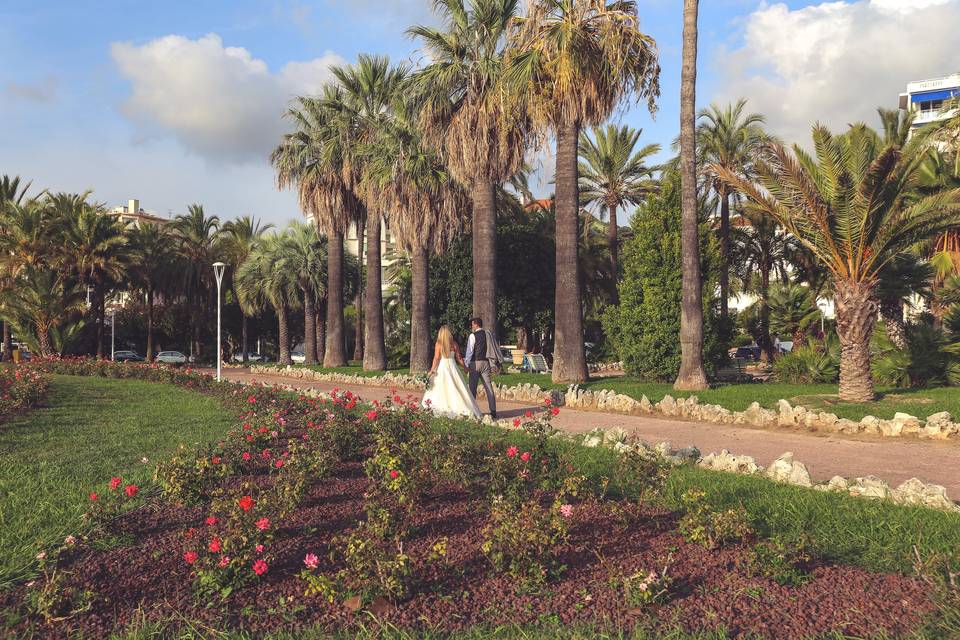 Mariage a cannes la roseraie