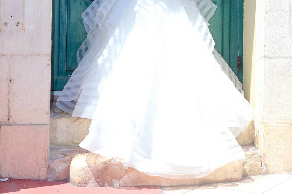 La mariée qui pose