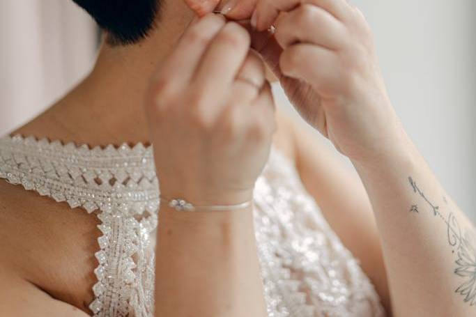 Mariée cheveux court