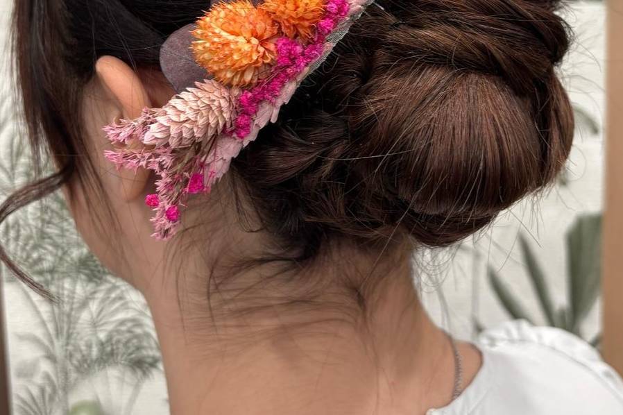 Chignon sur un carré