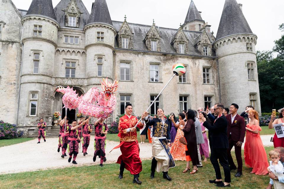 Cérémonie Danse des lions