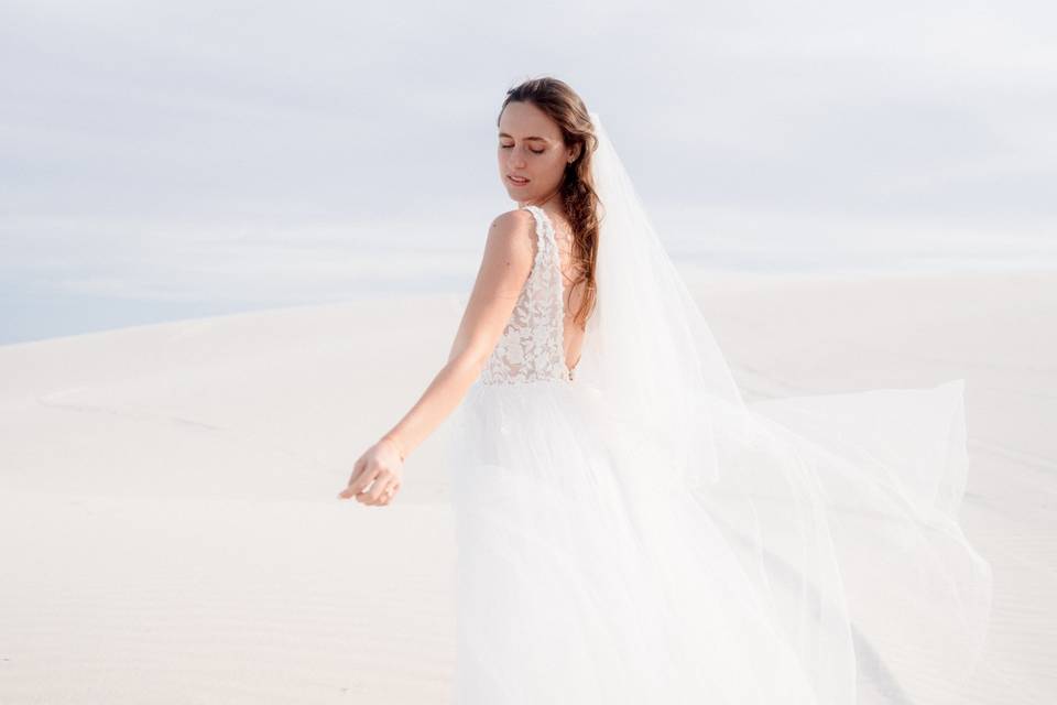 Portrait de la mariée