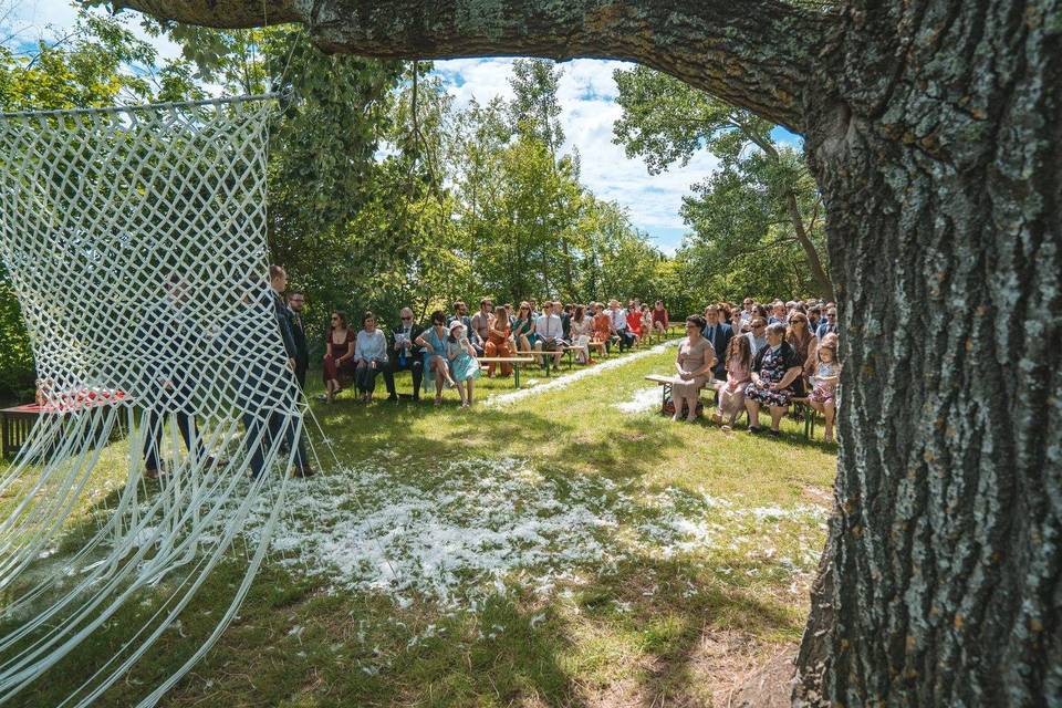 Cérémonie dans notre parc