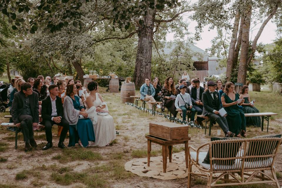 En attente des mariés