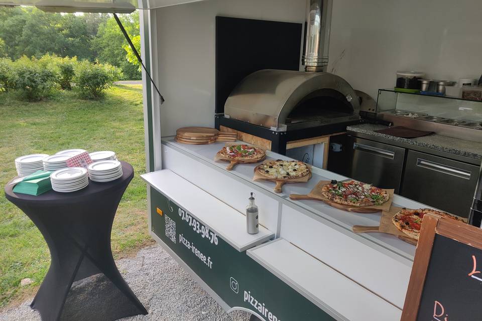 Buffet pizza au comptoirs