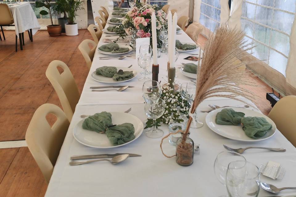 Table réception