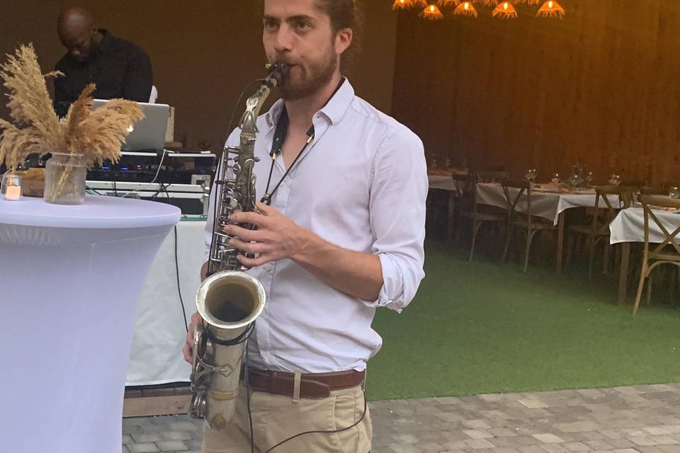 Prestation saxophoniste