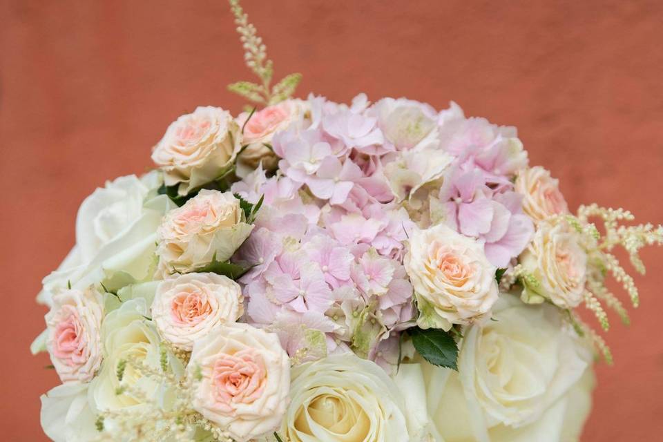 Bouquet de mariée fleurs séché