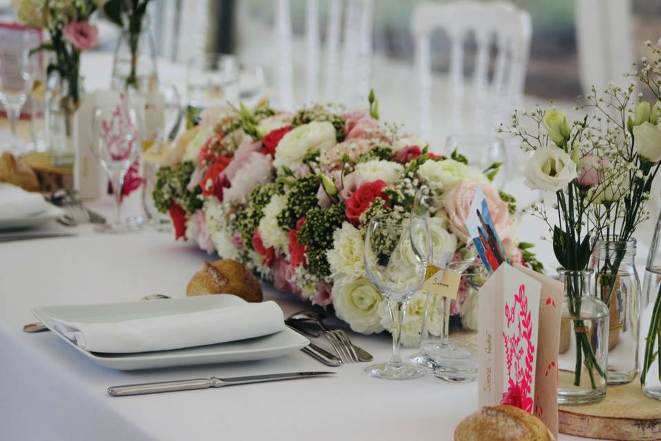 Bouquet de mariée terracotta
