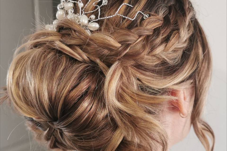 Chignon bohème mariée