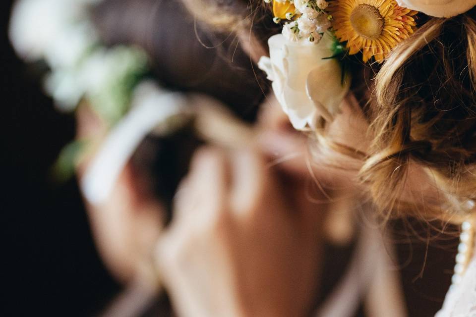 Fleurs cheveux