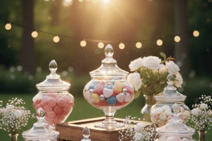 Candy bar mariage fleuri