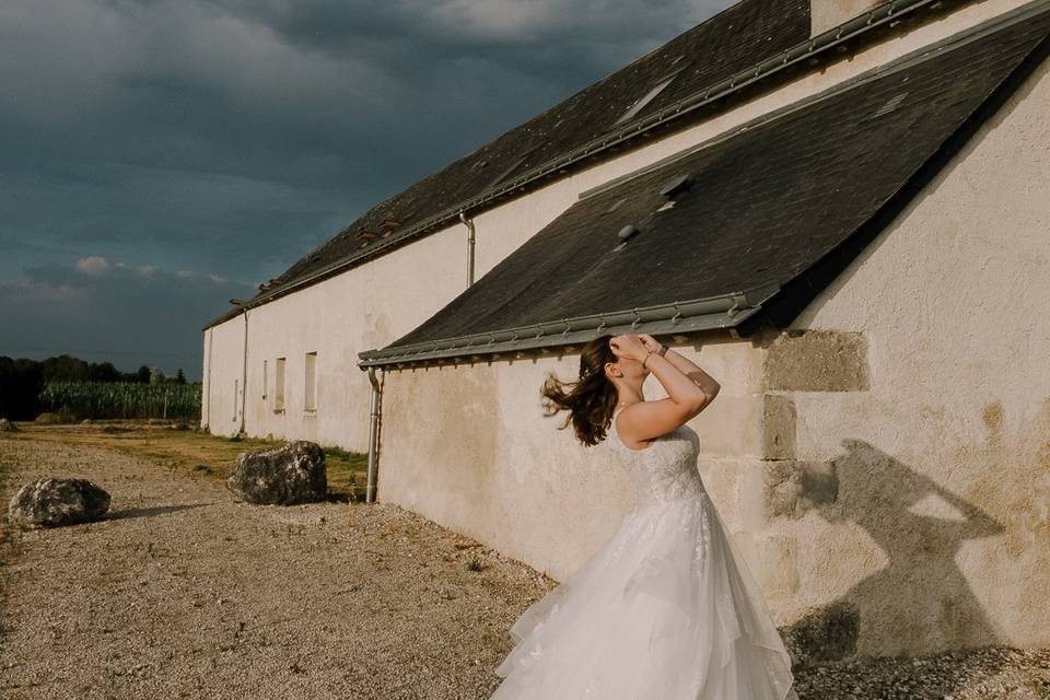 Séance photo pour la mariée