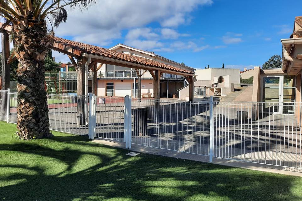 Pergola salle de réception