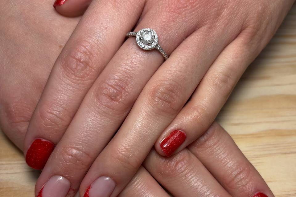 Ongle naturel vernis semi perm