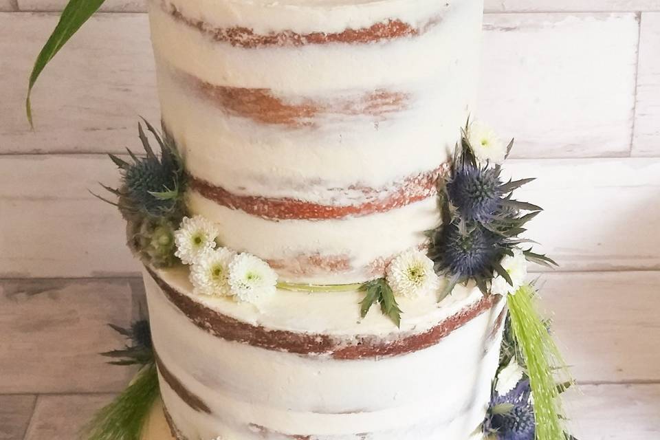 Wedding cake imitation bois