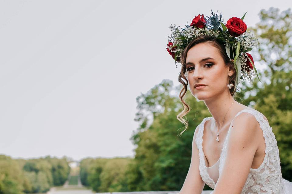 Maquillage et coiffure mariée