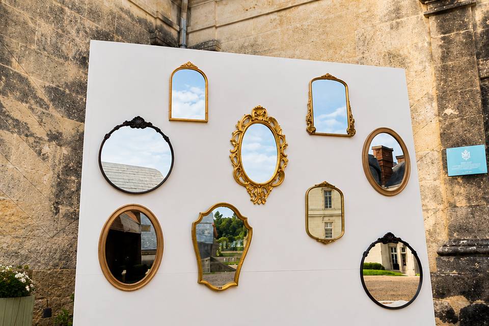 Plan de table miroirs