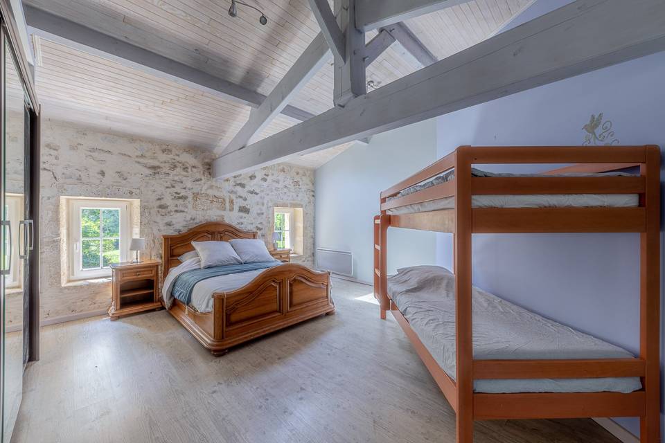 Chambre double 4 places