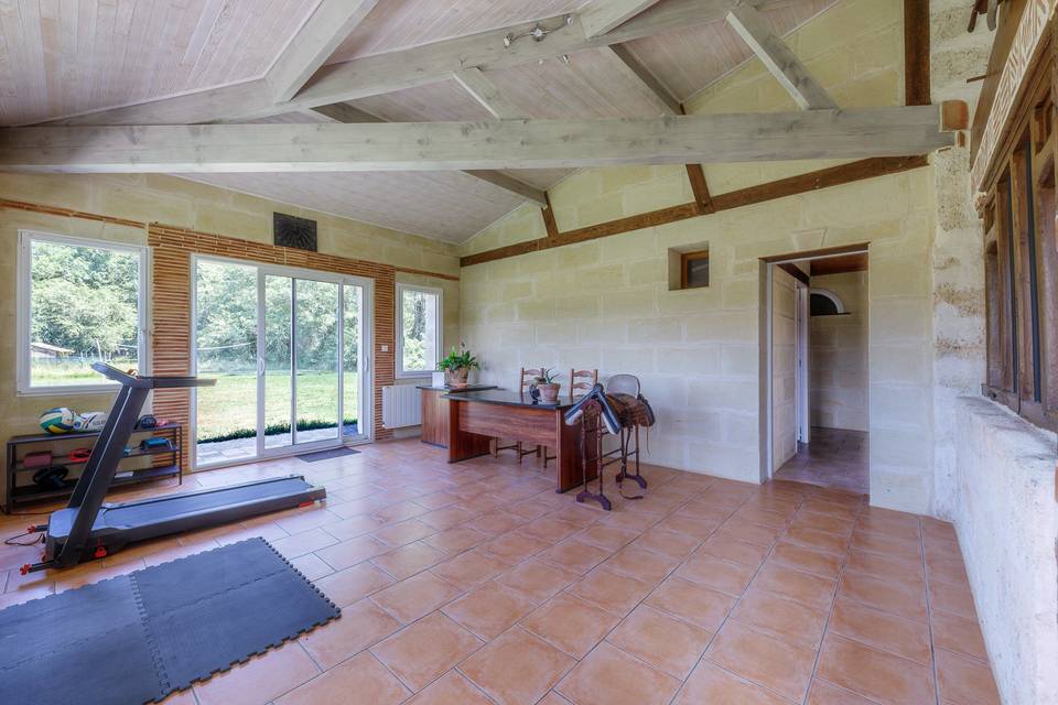 La véranda du gite
