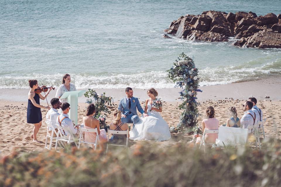 Cérémonie à la plage