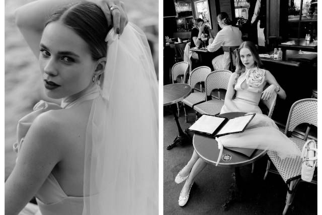 Bridal portrait in Paris