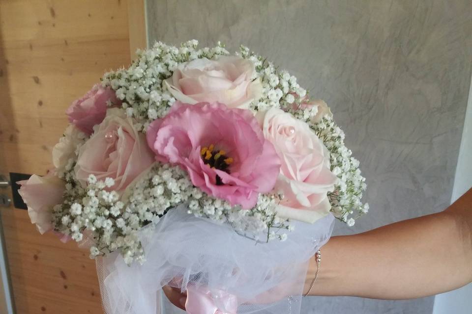 Bouquet mariée rosé