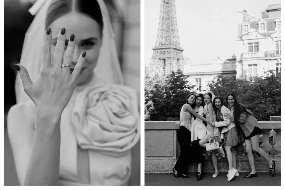 Bridal moments in Paris