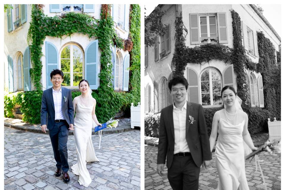Civil wedding in Paris