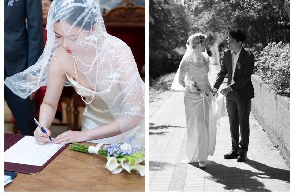 Civil wedding in Paris