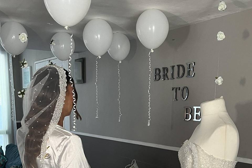 With the bride
