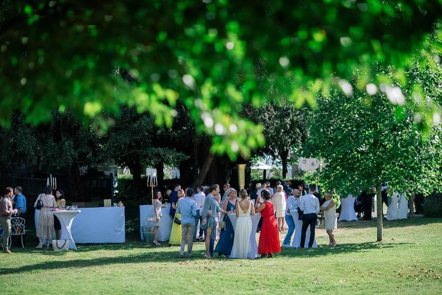 Cocktail sous les arbres