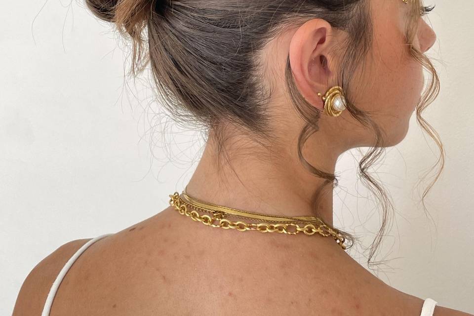Chignon structuré