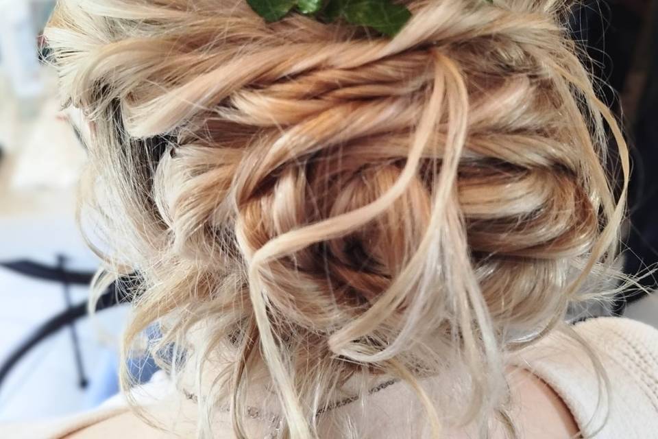 Chignon demoiselle d'honneur