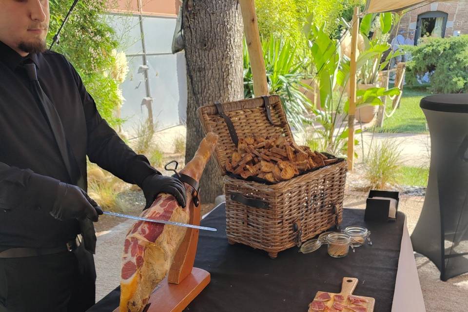 Découpe de jambon Serrano