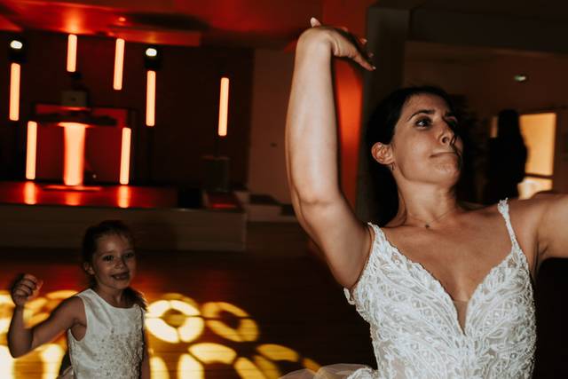 La mariée sur la piste