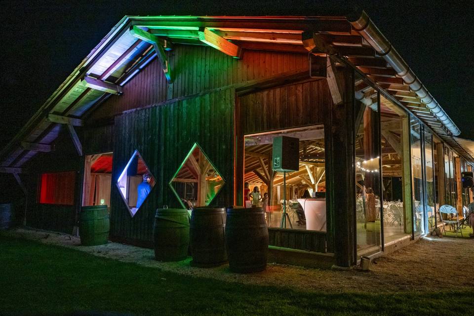 Grange illuminée