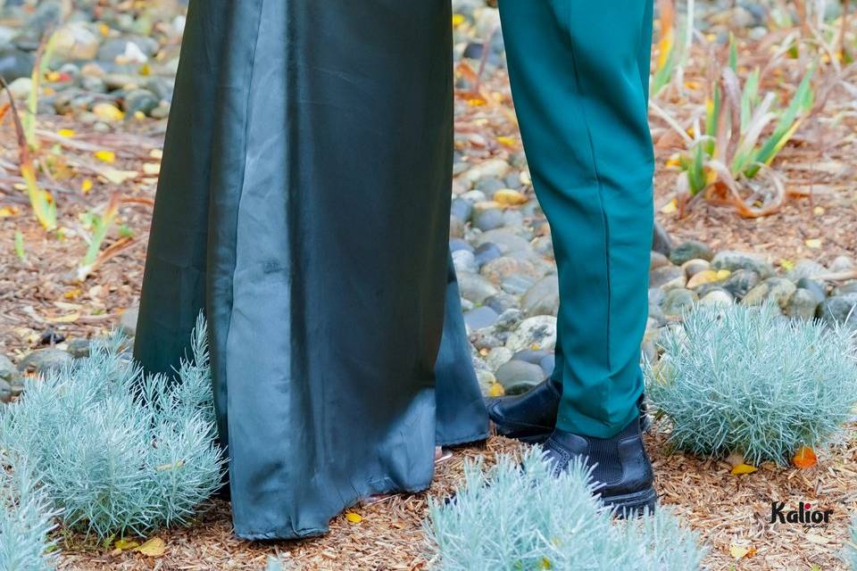 Shooting couple automnal