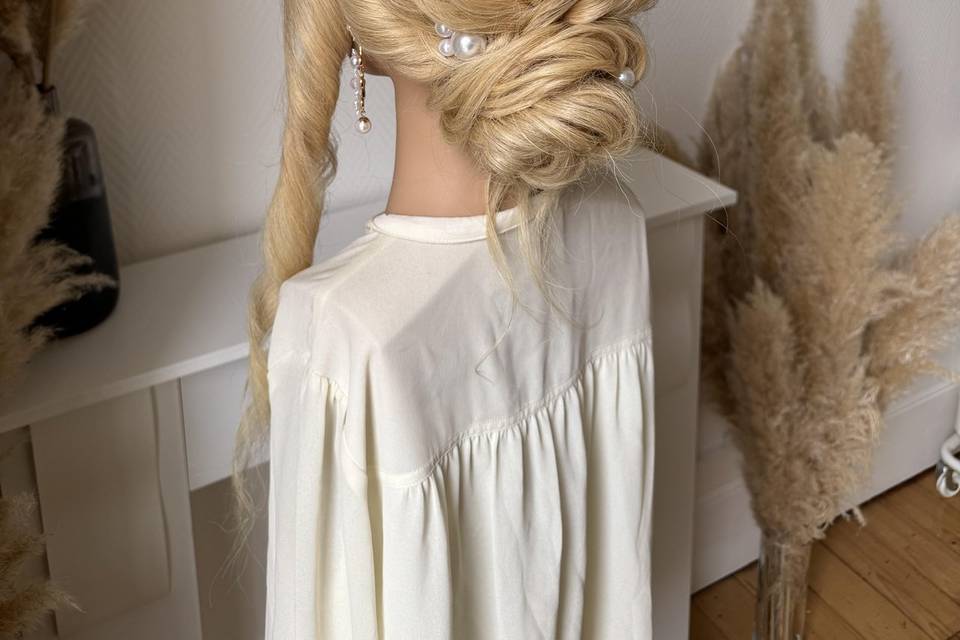 Chignon ondulé