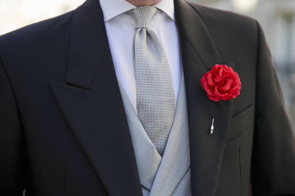 Look wedding rose rouge