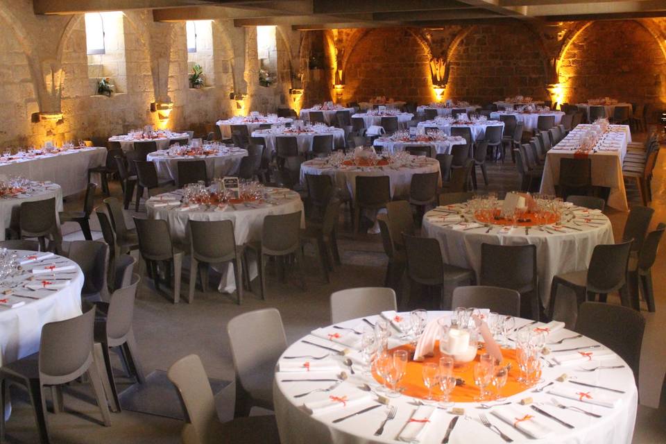 Repas salle des moines