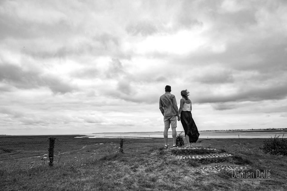 Engagement à la plage