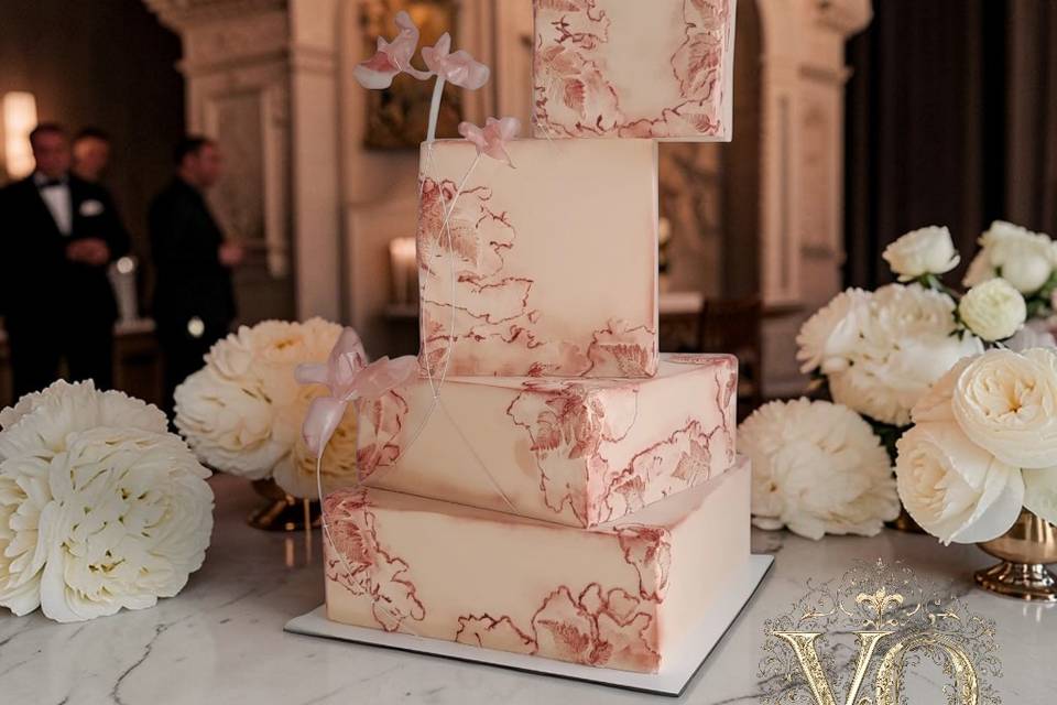 Wedding cake carré