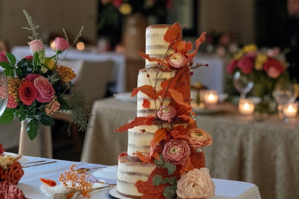 Naked cake bohème