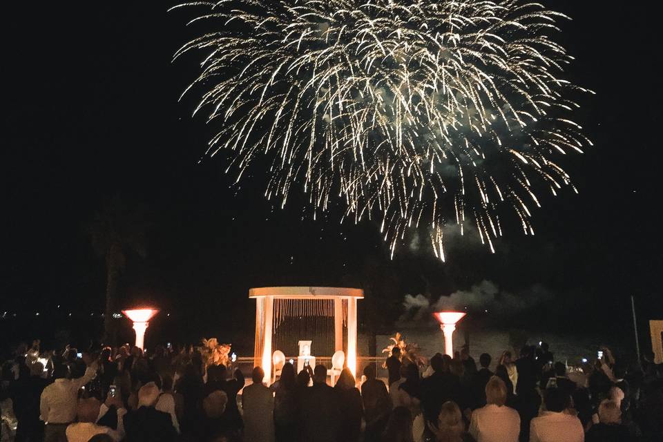 Feu d'artifice terrasse