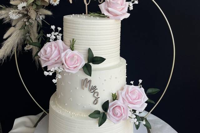 Wedding cake romantique