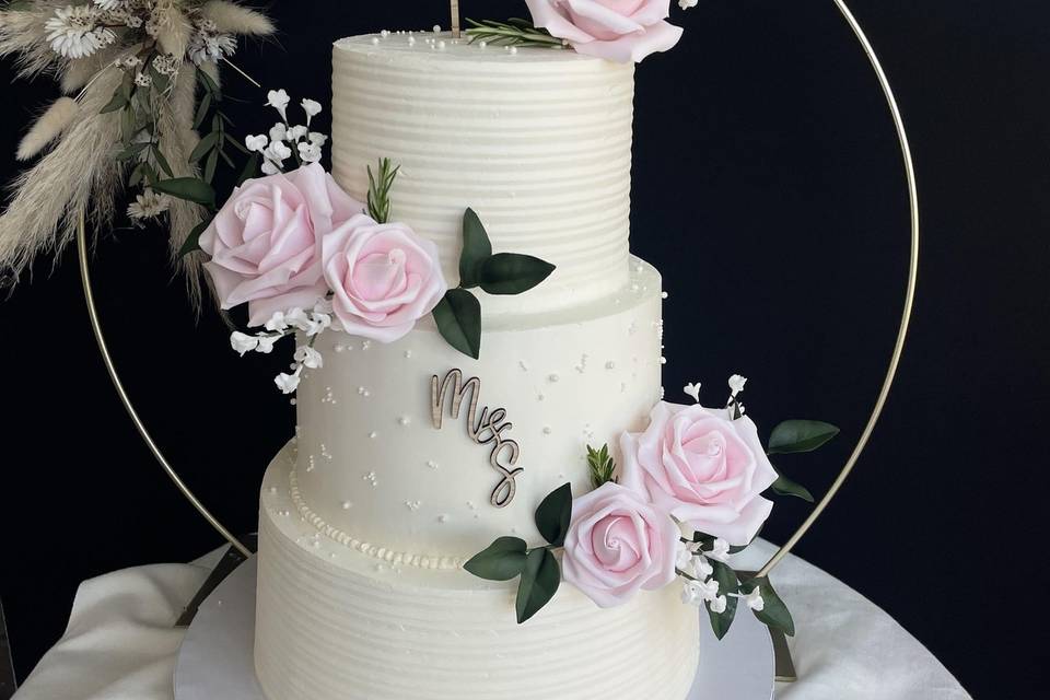 Wedding cake romantique