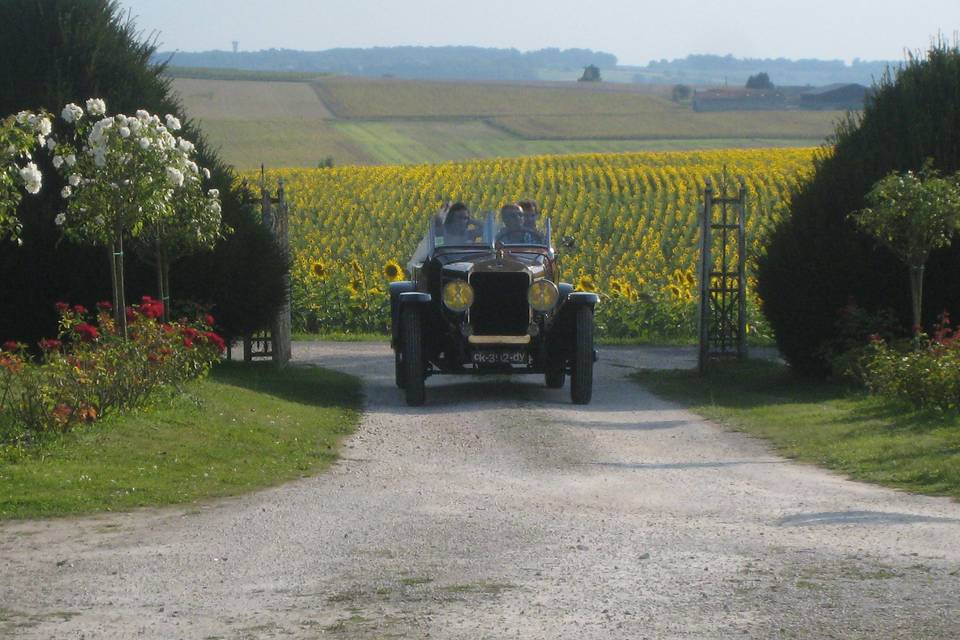 Les mariés arrivent