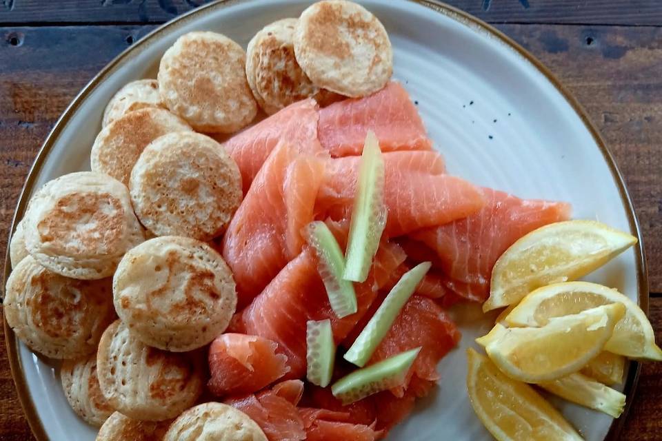 Buffet: saumon fumé